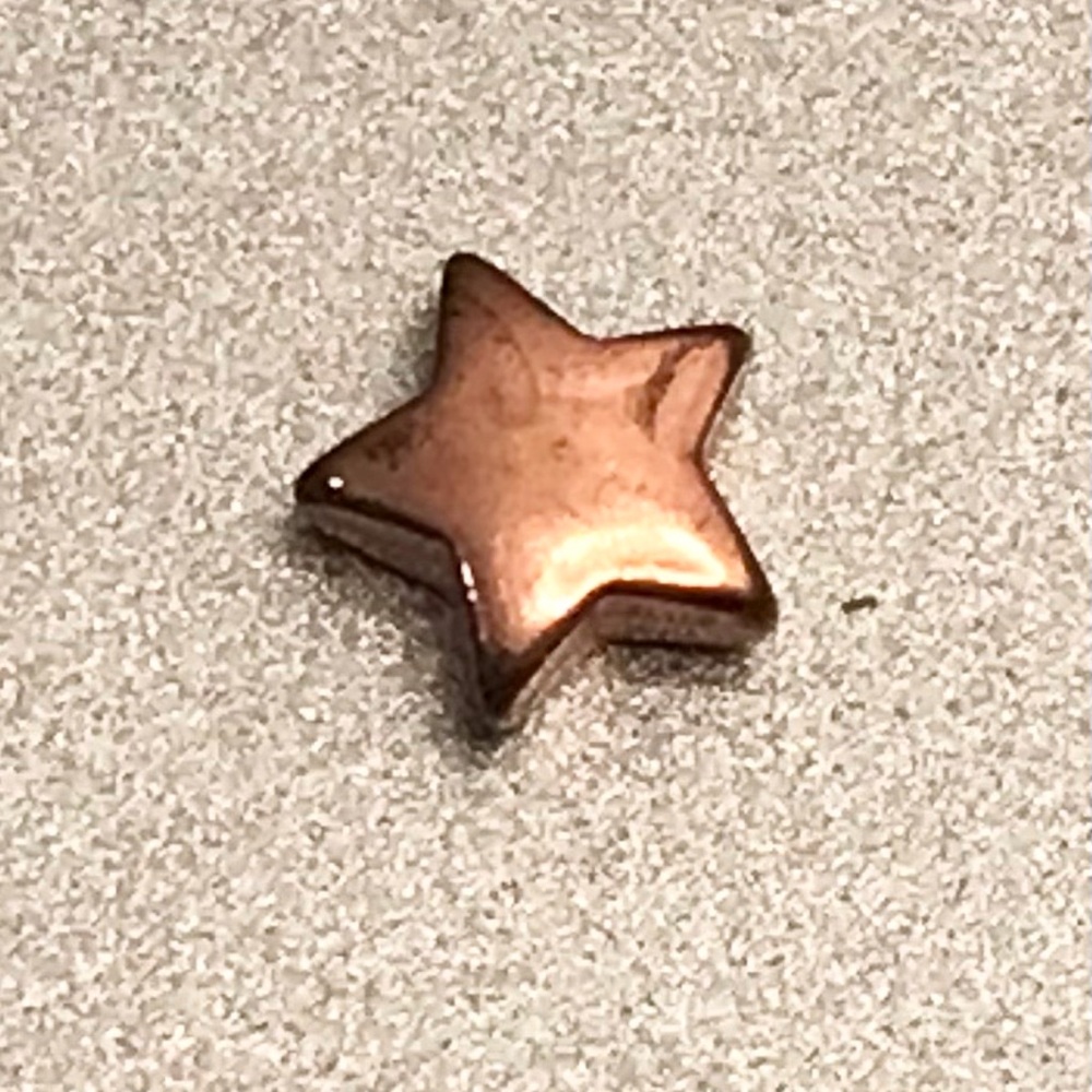 Rose gold/copper star charm Origami Owl